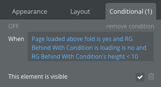 conditions in Bubble app