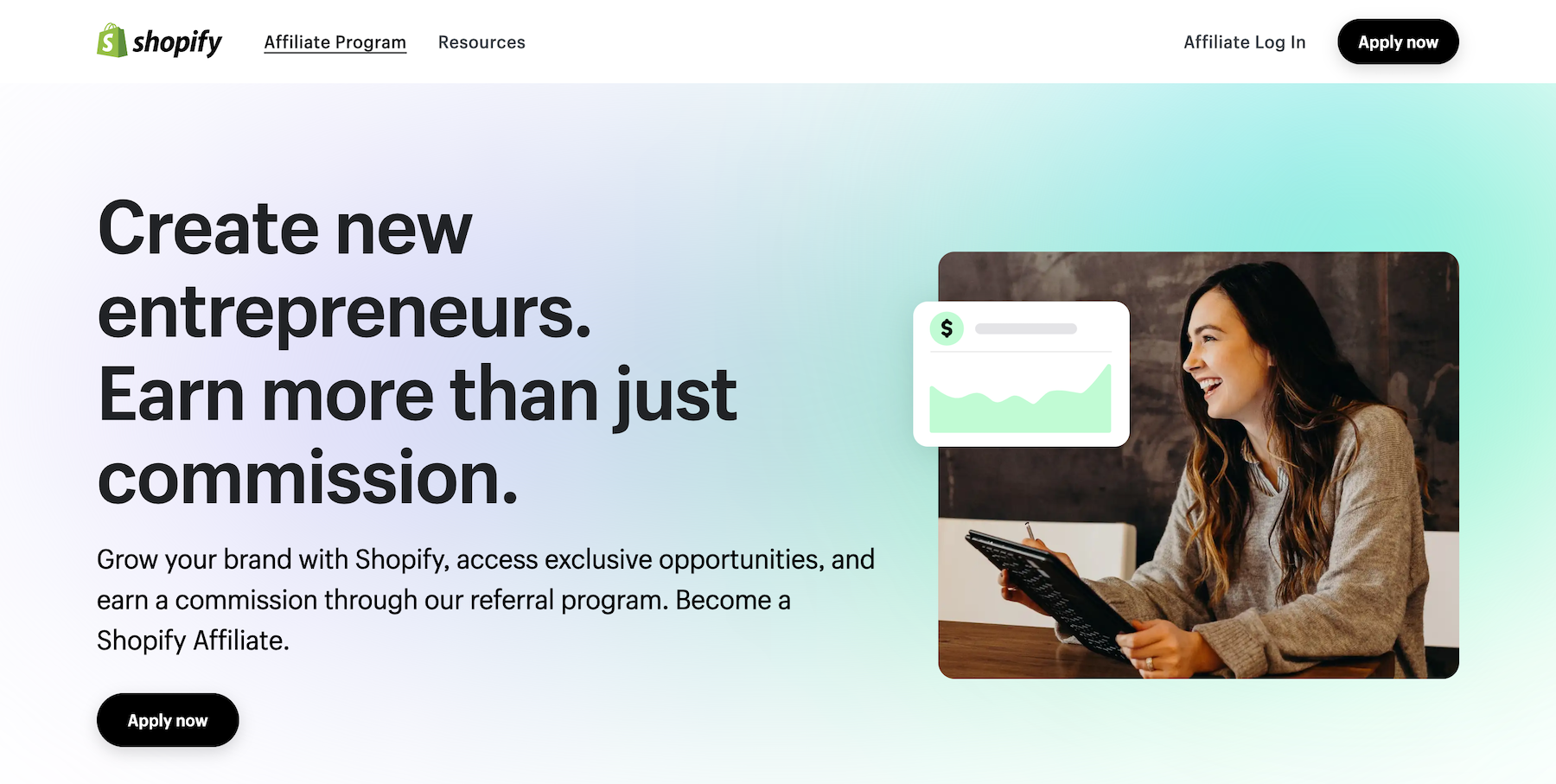 shopify affiliate log in