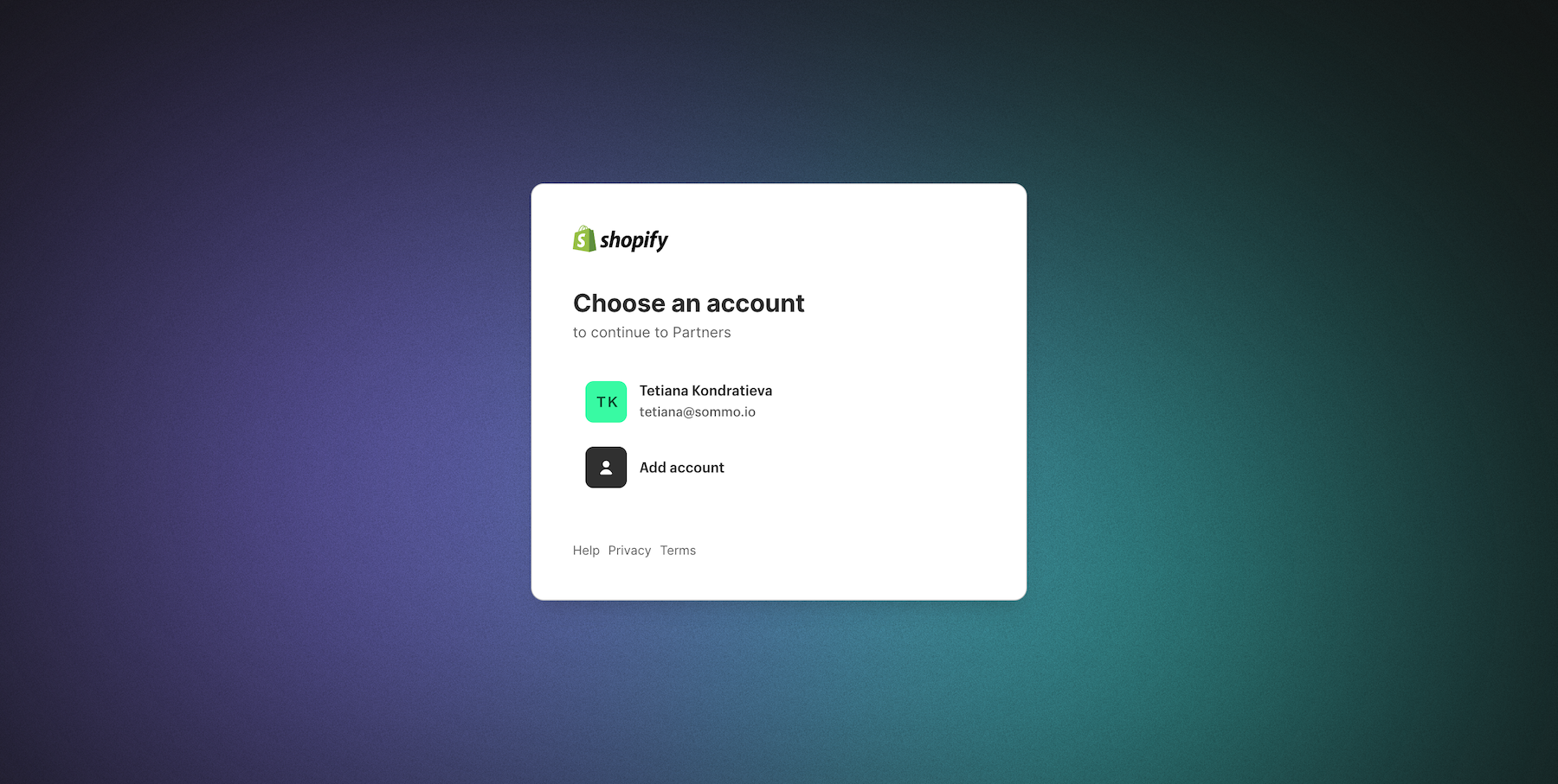 shopify partner login